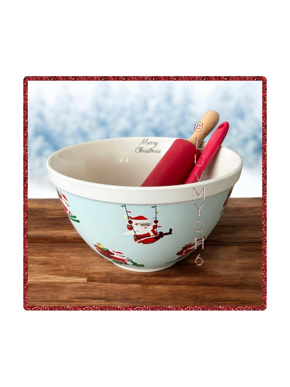 The Bake Shop Santa Mixing Bowl Set